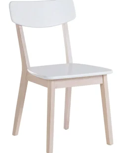 Sæt med 2 spisebordsstole SANTOS Hvid