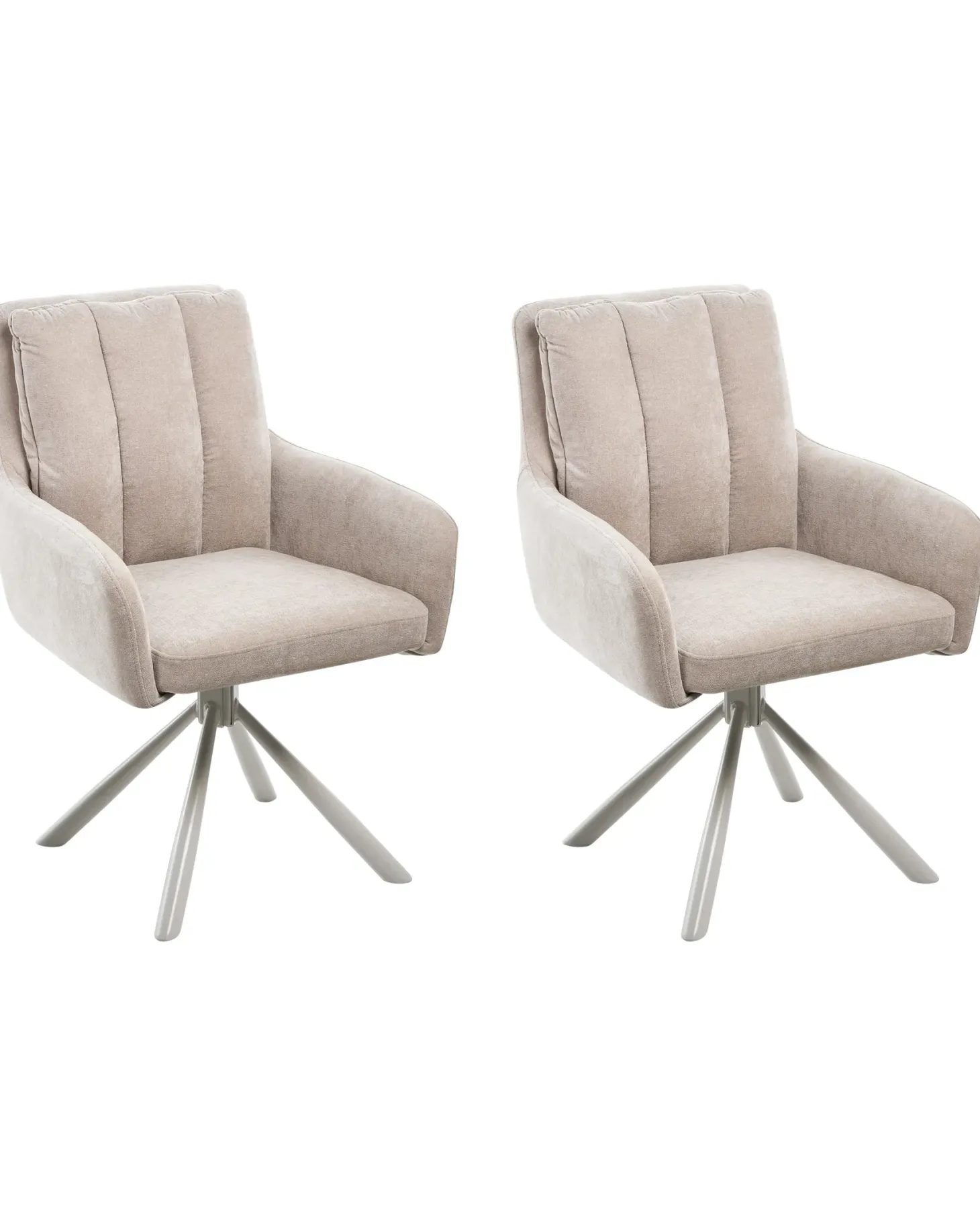 Sæt med 2 spisebordsstole SARDOAL Beige