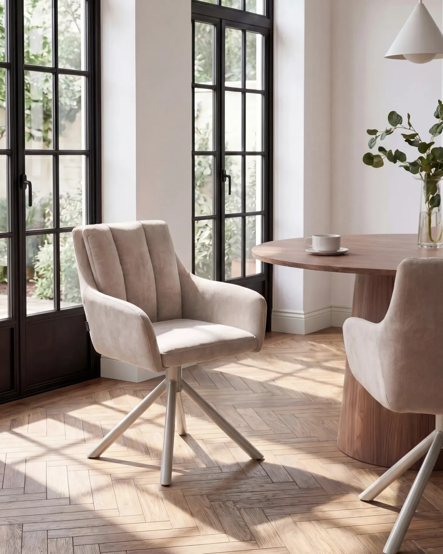Sæt med 2 spisebordsstole SARDOAL Beige