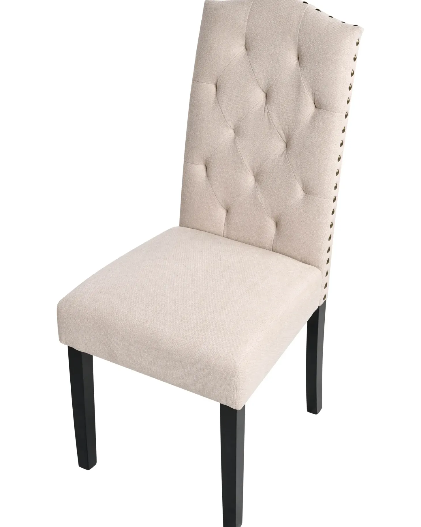 Sæt med 2 spisebordsstole SHIRLEY Lys Beige
