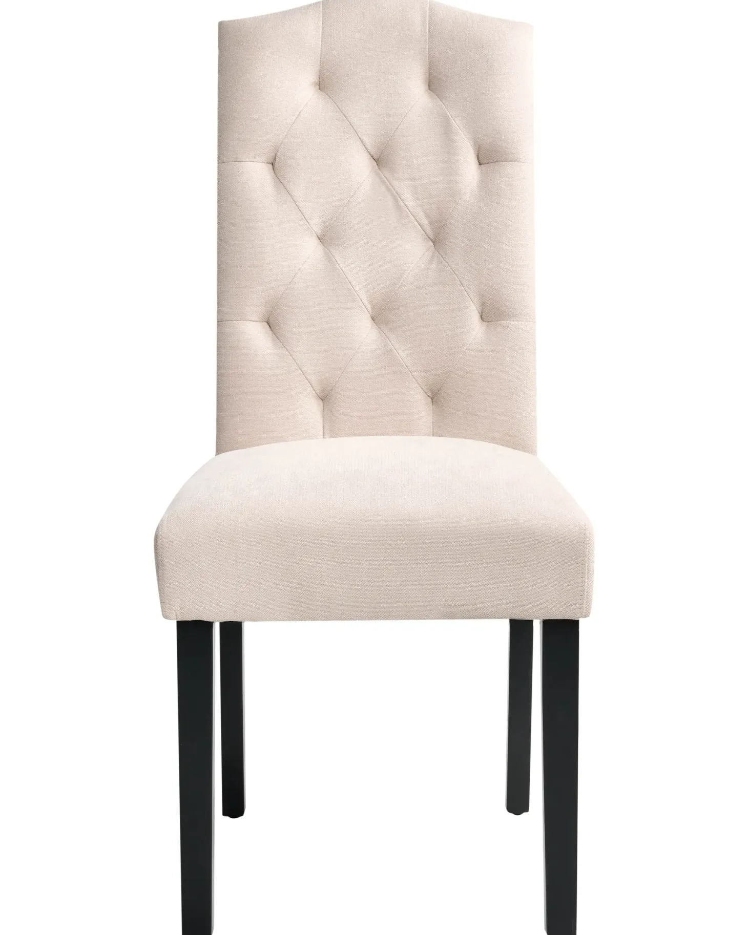 Sæt med 2 spisebordsstole SHIRLEY Lys Beige