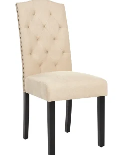 Sæt med 2 spisebordsstole SHIRLEY Beige