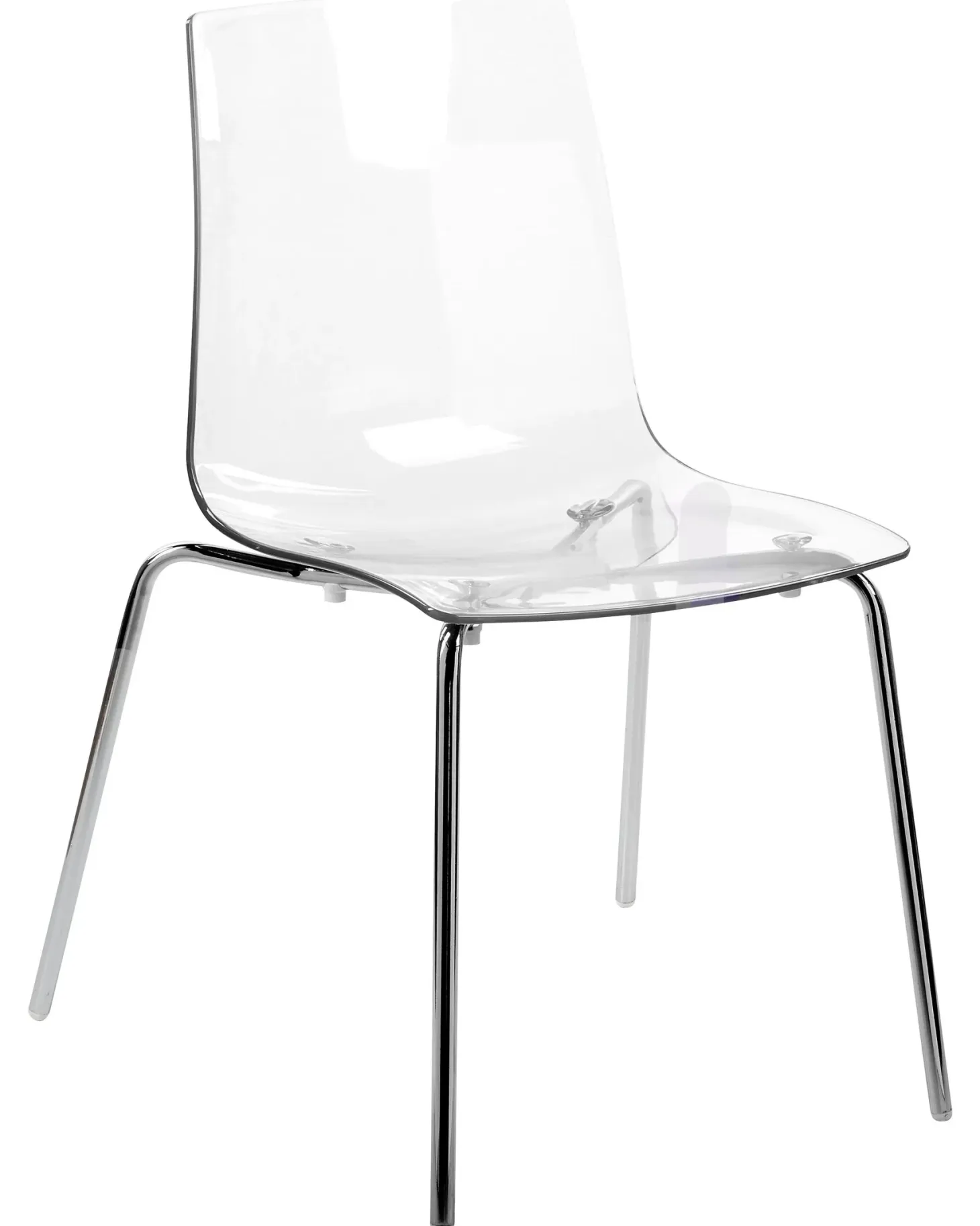 Sæt med 2 spisebordsstole SILERTON Transparent