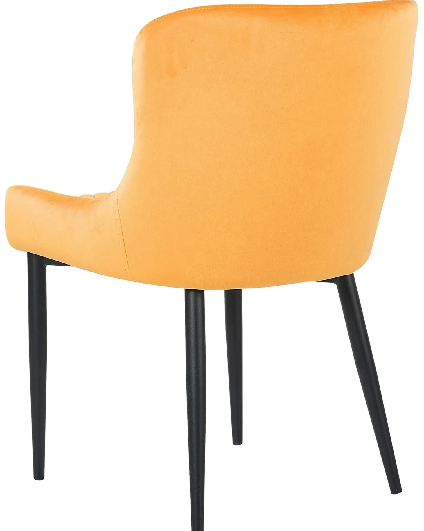 Sæt med 2 spisebordsstole SOLANO Velour Gul