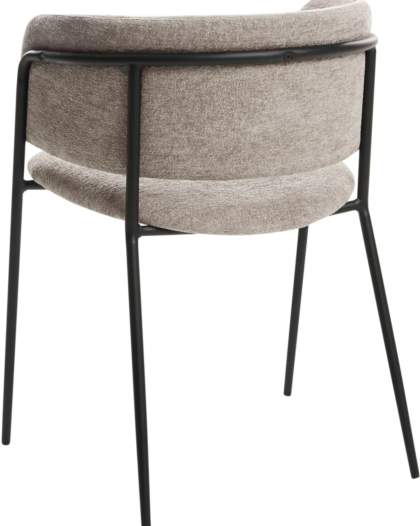 Sæt med 2 spisebordsstole SPRINGER Chenille Brungrå