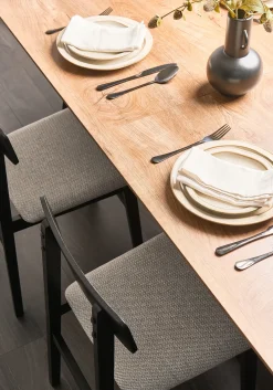 Sæt med 2 spisebordsstole STACY Træ Lysegrå