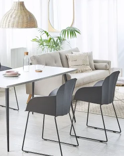 Sæt med 2 spisebordsstole SYLVA Sort
