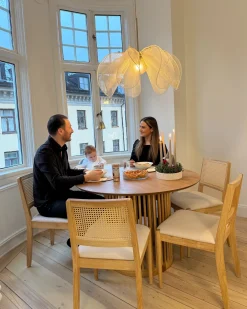 Sæt med 2 spisebordsstole TAMARAC Træ Lysebrun