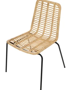 Sæt med 2 spisebordsstole TAOS Rattan Naturlig