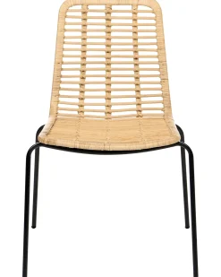 Sæt med 2 spisebordsstole TAOS Rattan Naturlig