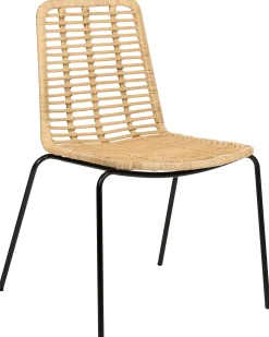 Sæt med 2 spisebordsstole TAOS Rattan Naturlig