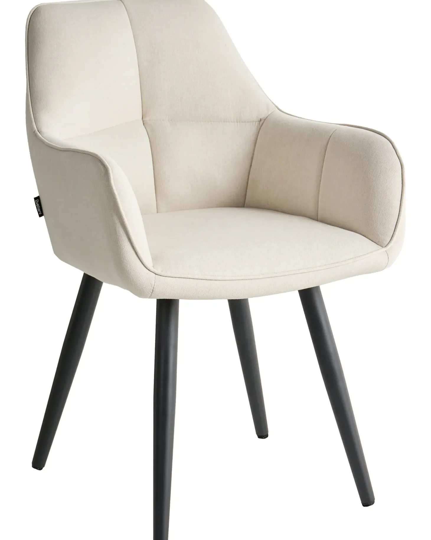 Sæt med 2 spisebordsstole TIRANO Kunstlinned Lys Beige