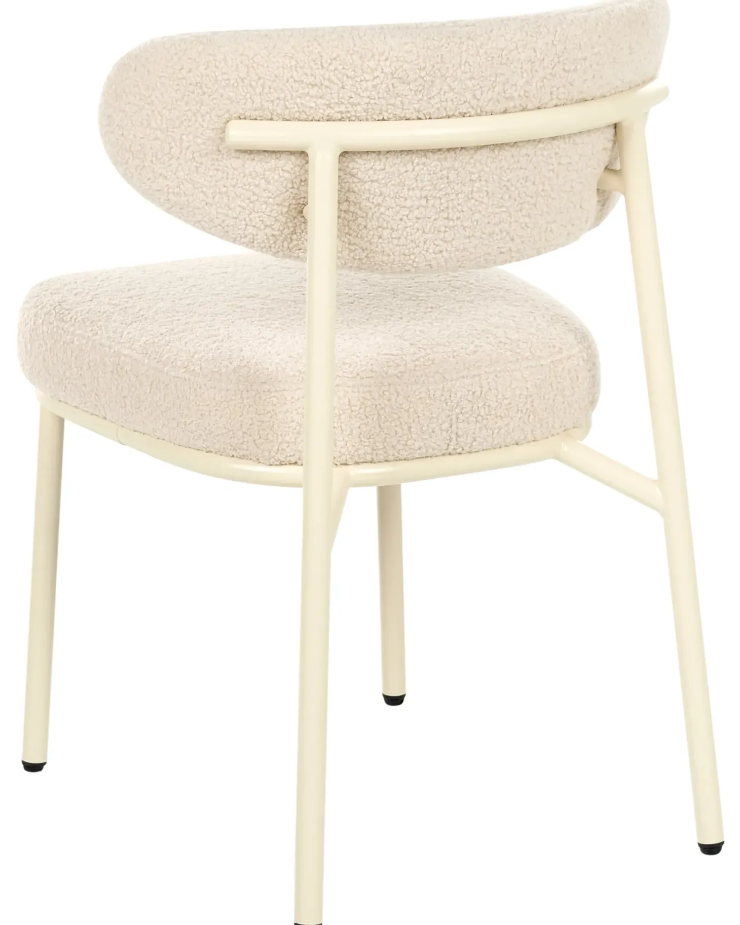 Sæt med 2 spisebordsstole UNITY Boucle Lys Beige