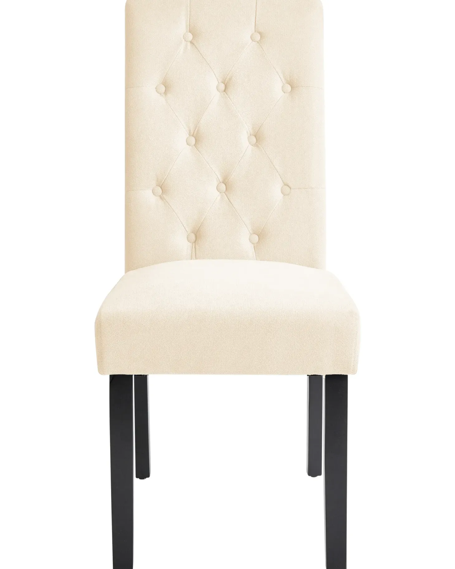 Sæt med 2 spisebordsstole VELVA Lys Beige