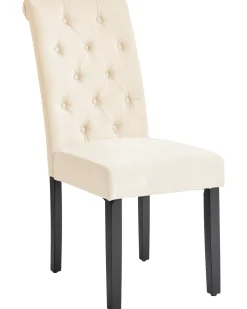 Sæt med 2 spisebordsstole VELVA Lys Beige