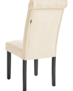 Sæt med 2 spisebordsstole VELVA Lys Beige