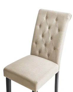 Sæt med 2 spisebordsstole VELVA Sand Beige