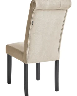 Sæt med 2 spisebordsstole VELVA Sand Beige