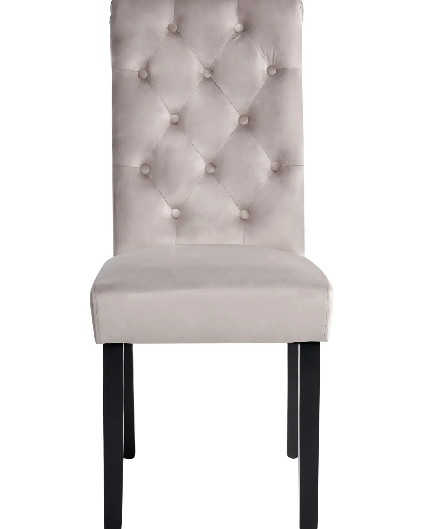 Sæt med 2 spisebordsstole VELVA Velour Grå