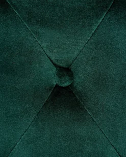 Sæt med 2 spisebordsstole VELVA Velour Mørkegrøn