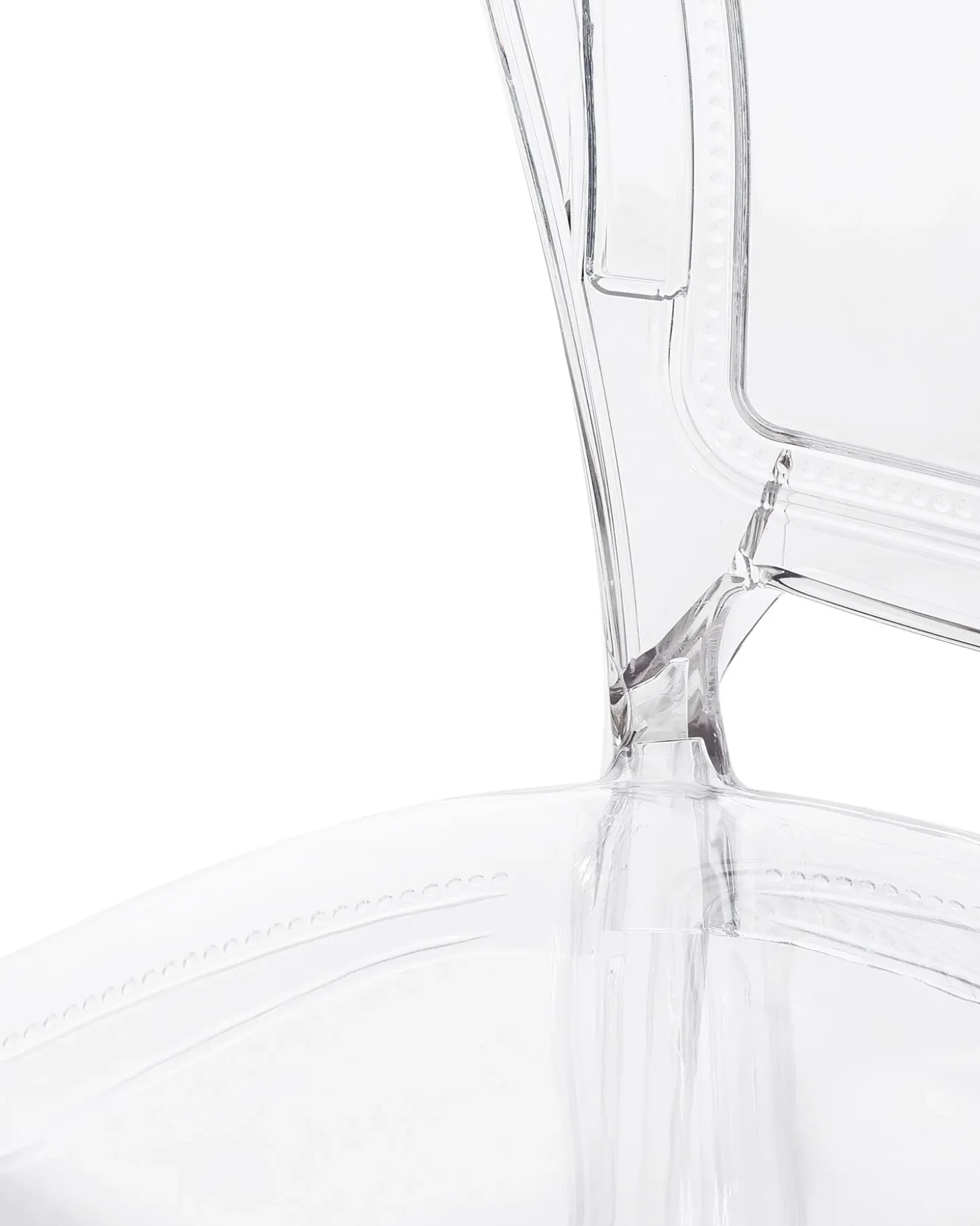 Sæt med 2 spisebordsstole VERMONT Transparent