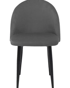 Sæt med 2 spisebordsstole VISALIA Velour Grå