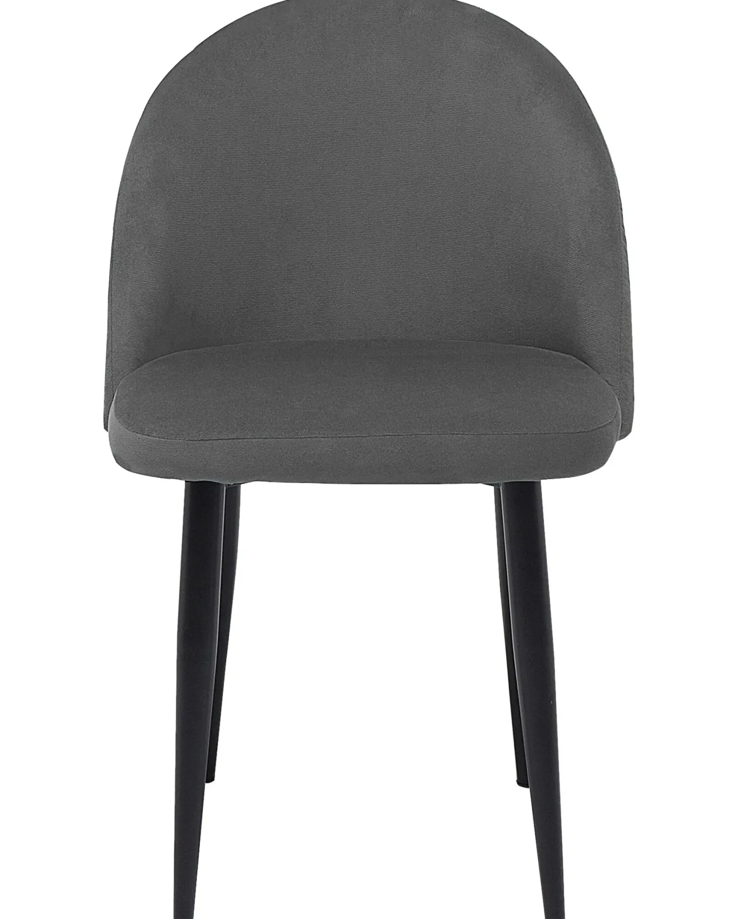 Sæt med 2 spisebordsstole VISALIA Velour Grå