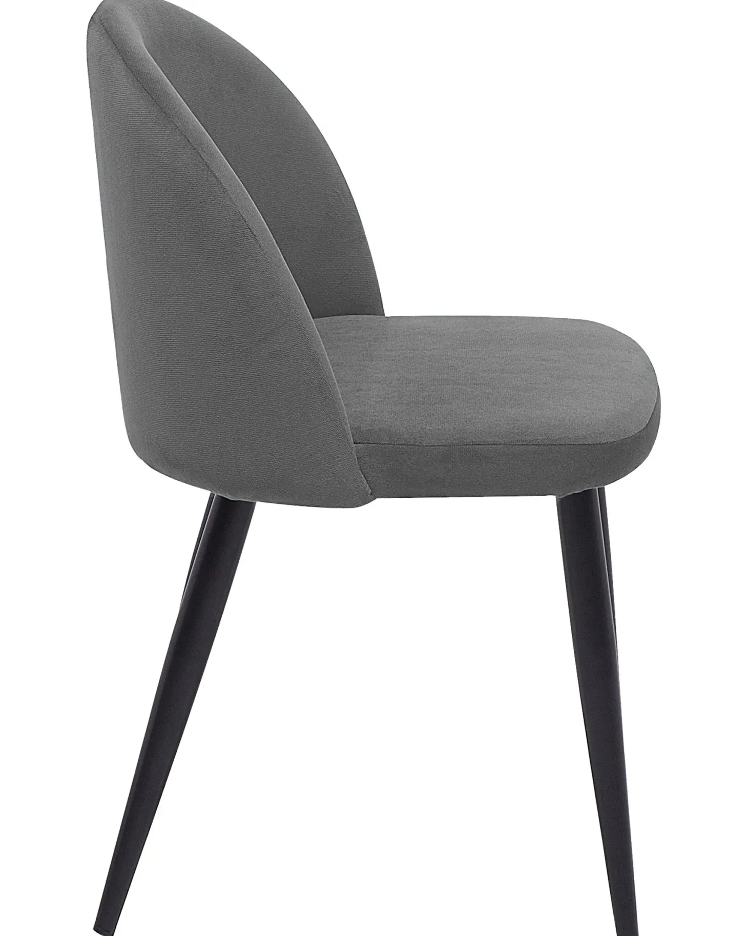 Sæt med 2 spisebordsstole VISALIA Velour Grå