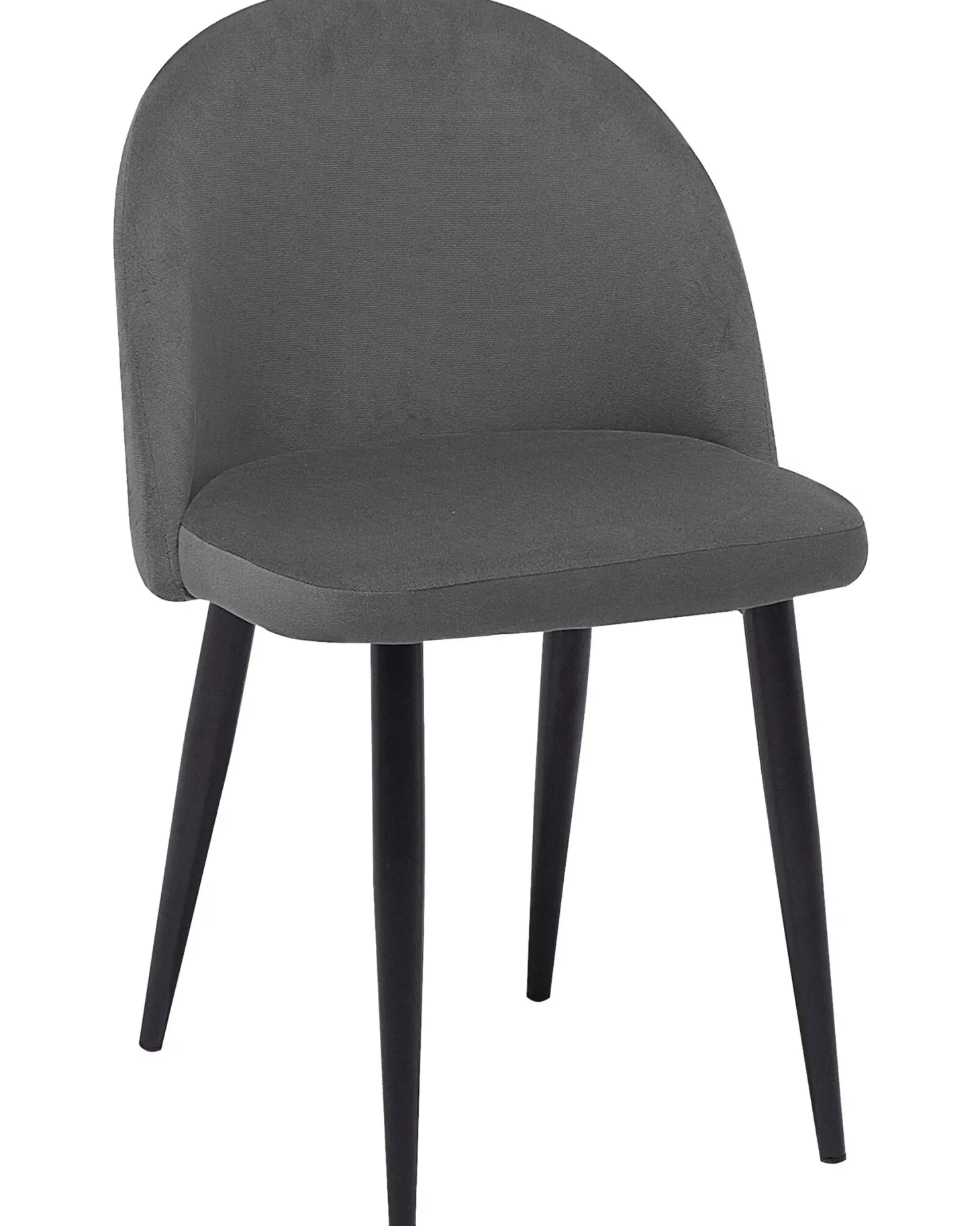 Sæt med 2 spisebordsstole VISALIA Velour Grå