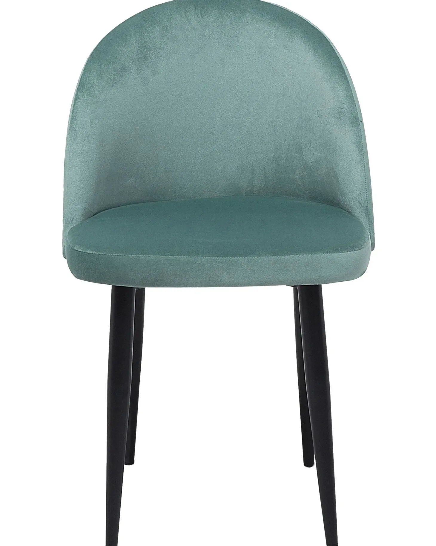 Sæt med 2 spisebordsstole VISALIA Velour Mintgrøn