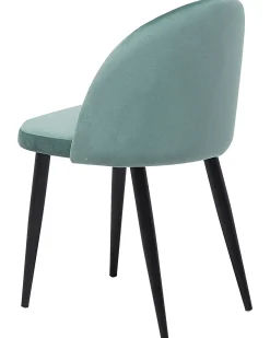 Sæt med 2 spisebordsstole VISALIA Velour Mintgrøn
