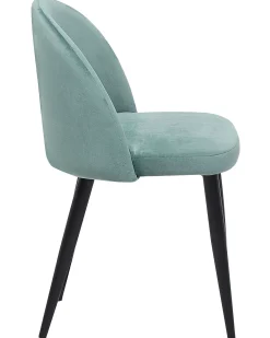 Sæt med 2 spisebordsstole VISALIA Velour Mintgrøn
