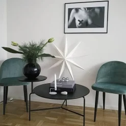 Sæt med 2 spisebordsstole VISALIA Velour Mintgrøn