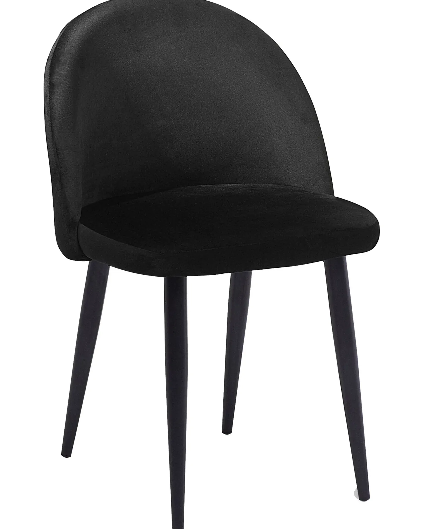 Sæt med 2 spisebordsstole VISALIA Velour Sort