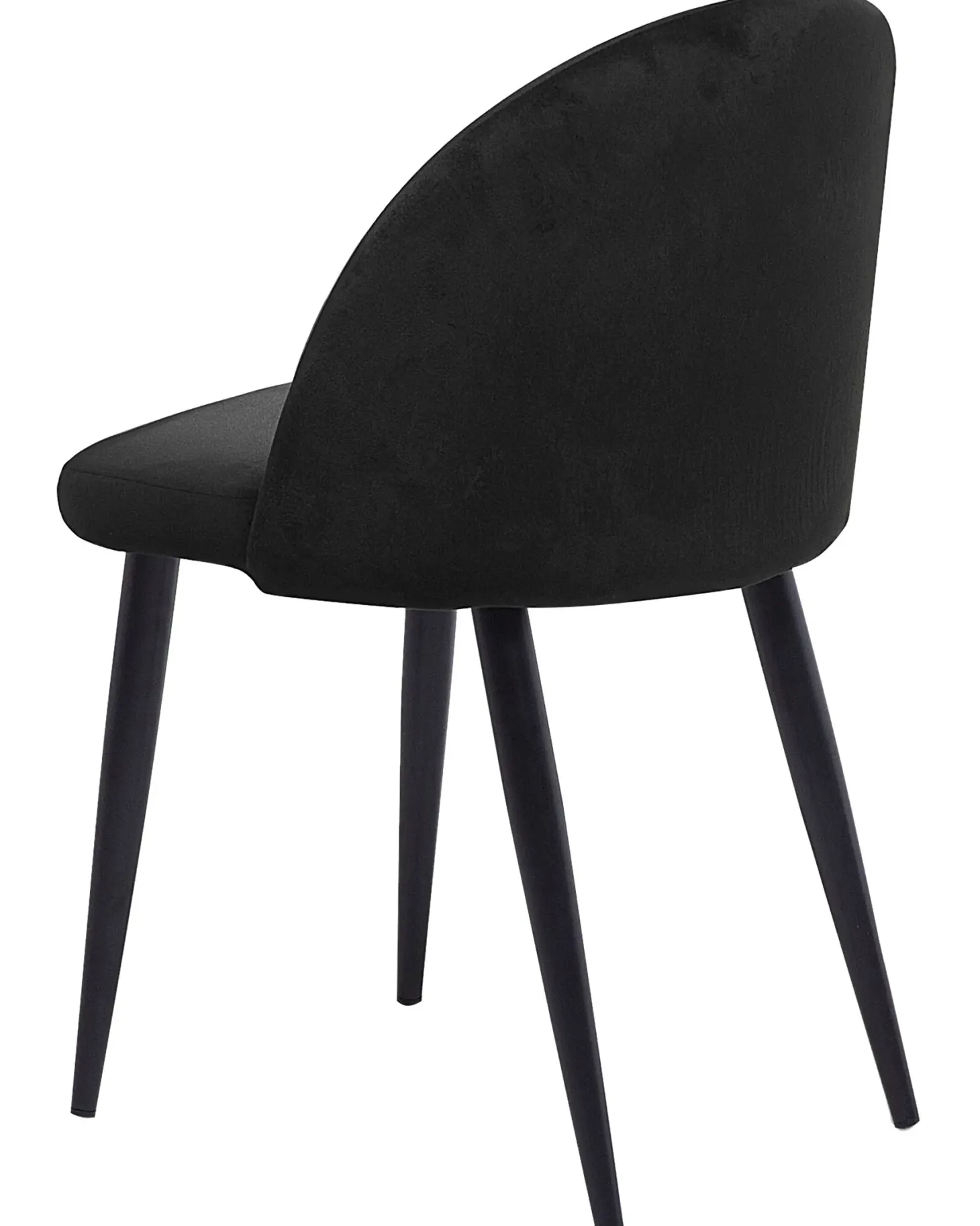Sæt med 2 spisebordsstole VISALIA Velour Sort