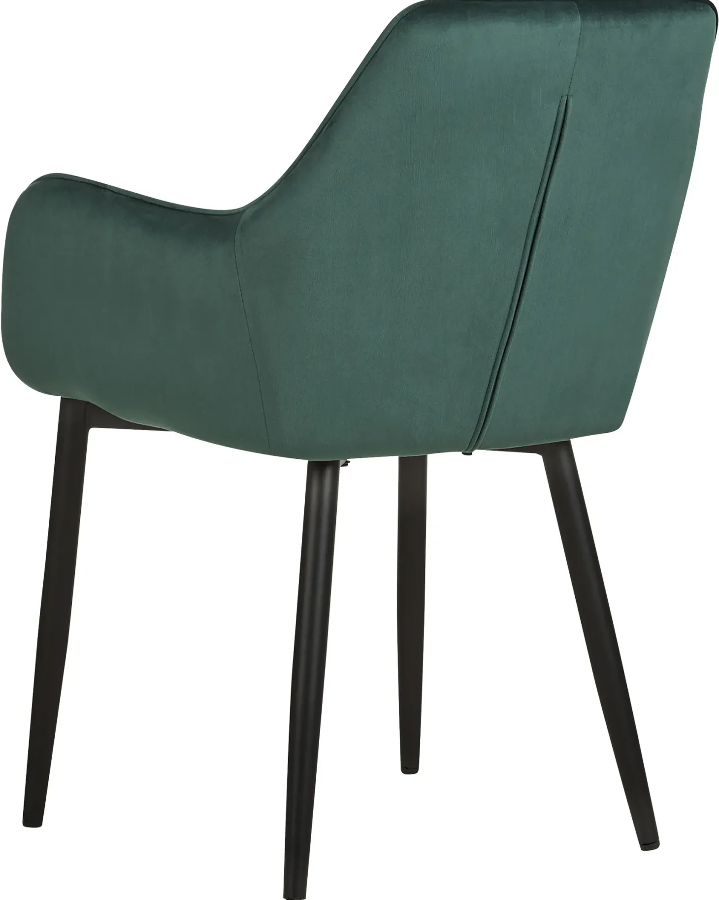 Sæt med 2 spisebordsstole WELLSTON Velour Mørkegrøn