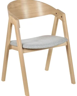 Sæt med 2 spisebordsstole YUBA Træ Lysegrå