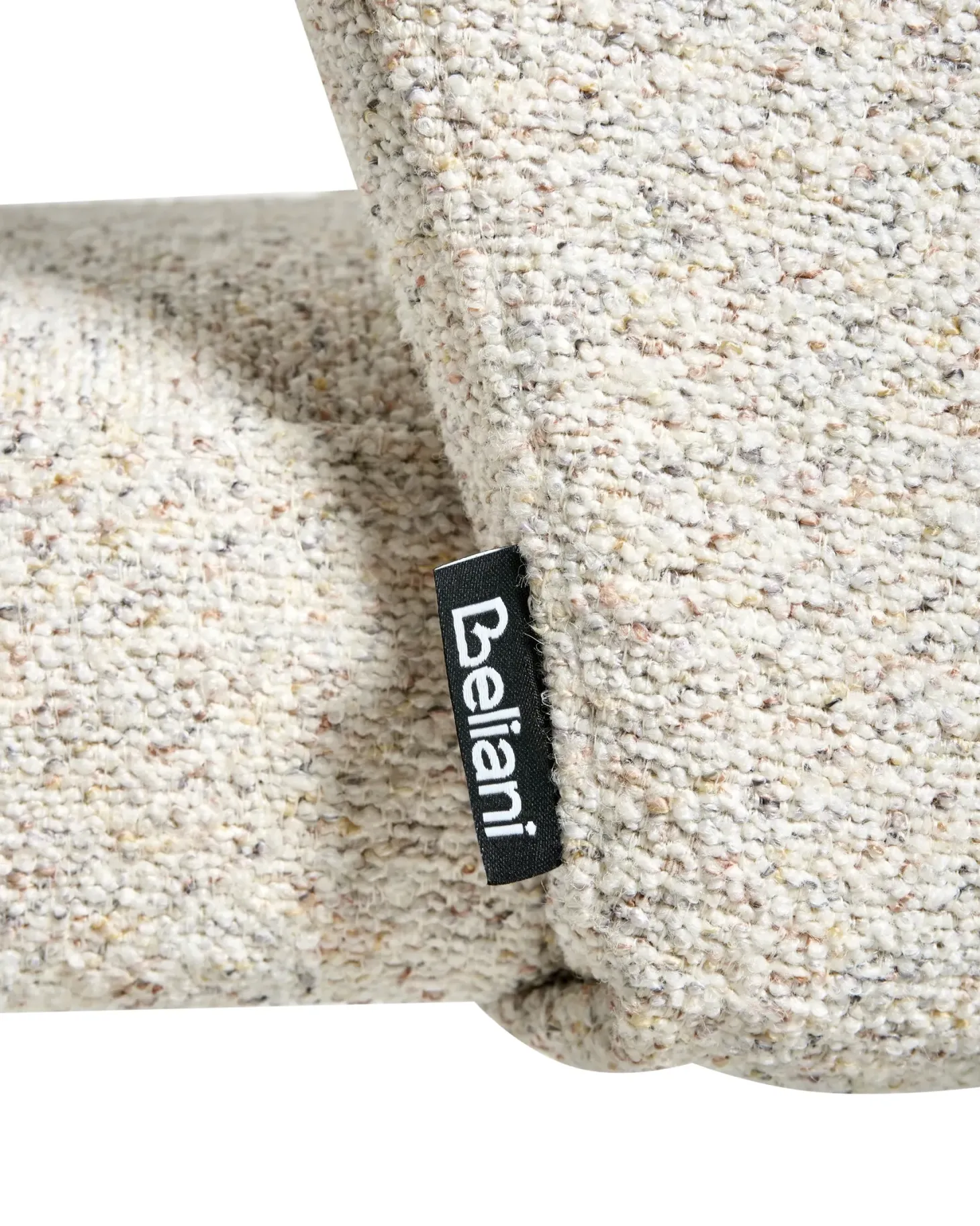 Sæt med 2 spisebordsstole ZANA Boucle Lys Beige