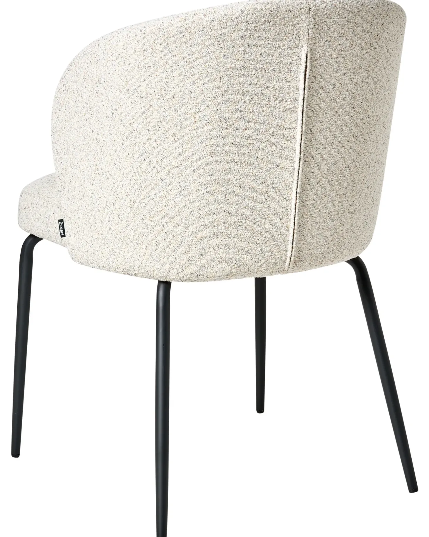 Sæt med 2 spisebordsstole ZANA Boucle Lys Beige