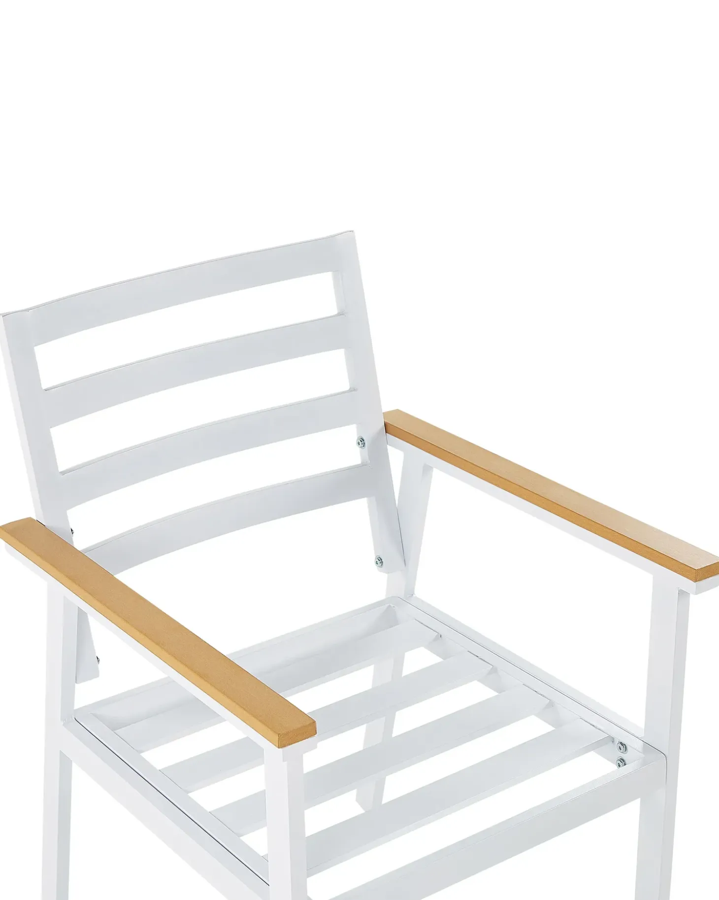 Sæt med 4 stole med puder CAVOLI Metal Beige