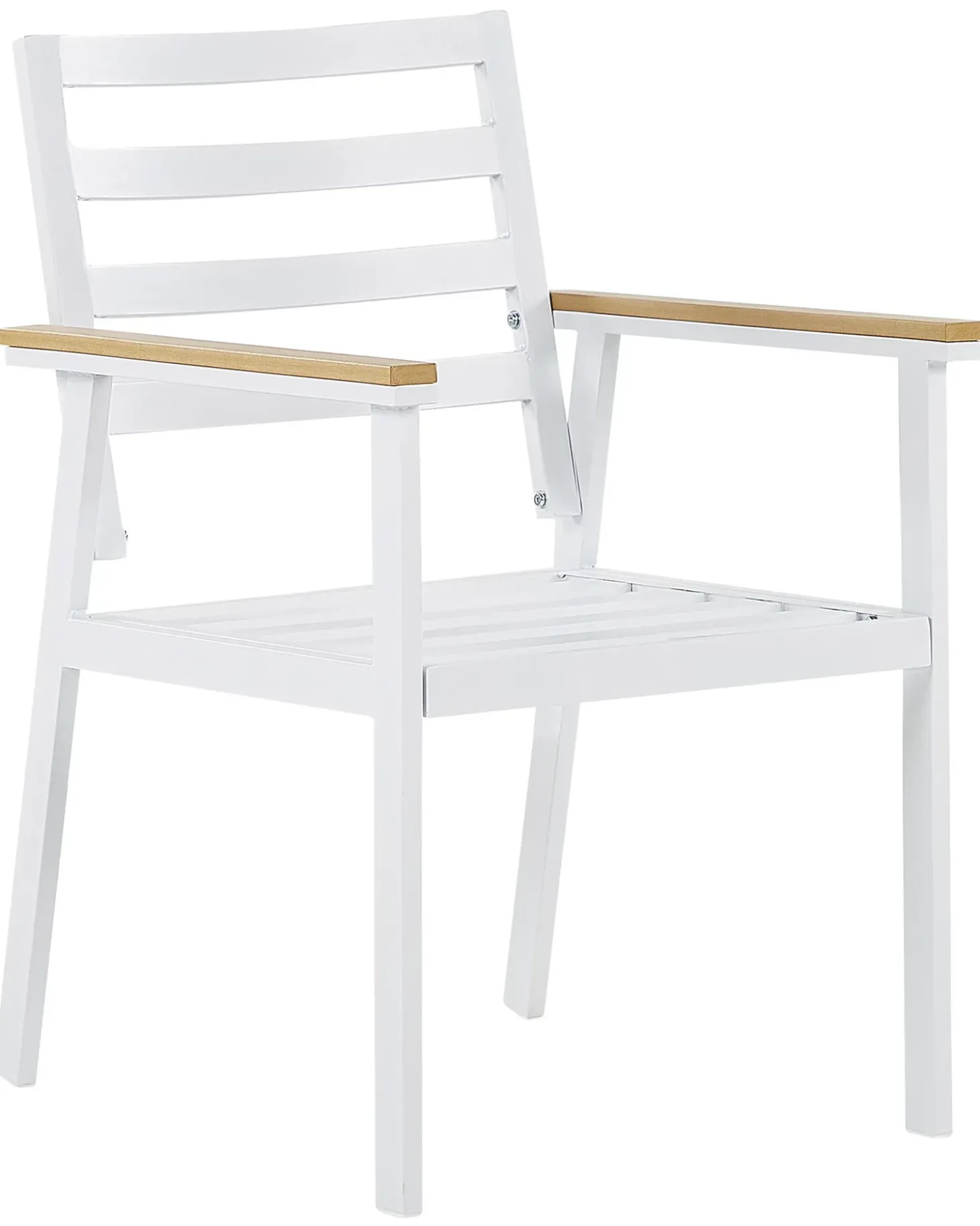 Sæt med 4 stole med puder CAVOLI Metal Beige