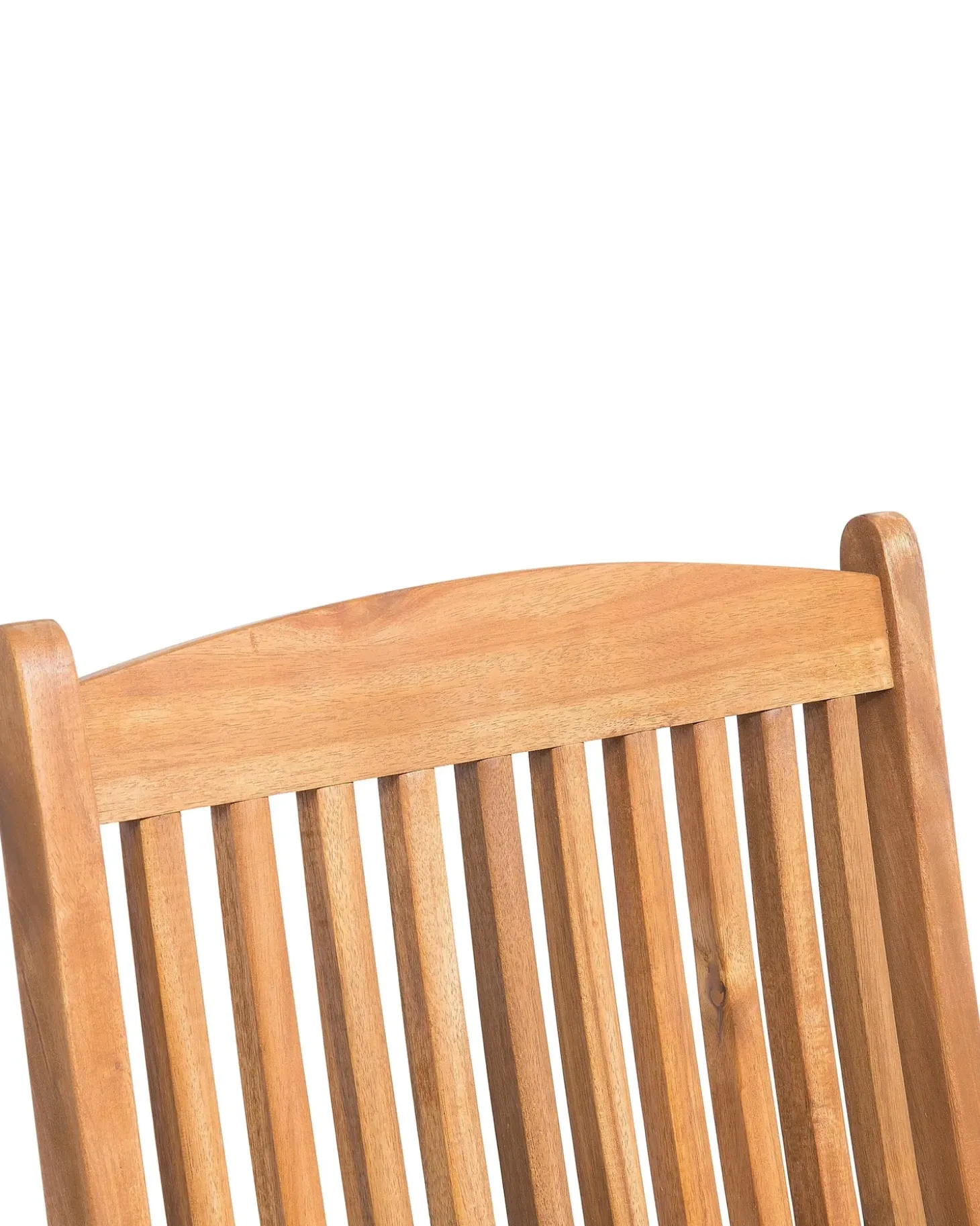 Sæt med 2 stole med puder MAUI Akacietræ Cremehvid