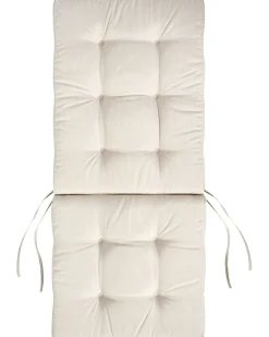 Sæt med 2 stole med puder MAUI PREMIUM Akacietræ Lys Beige