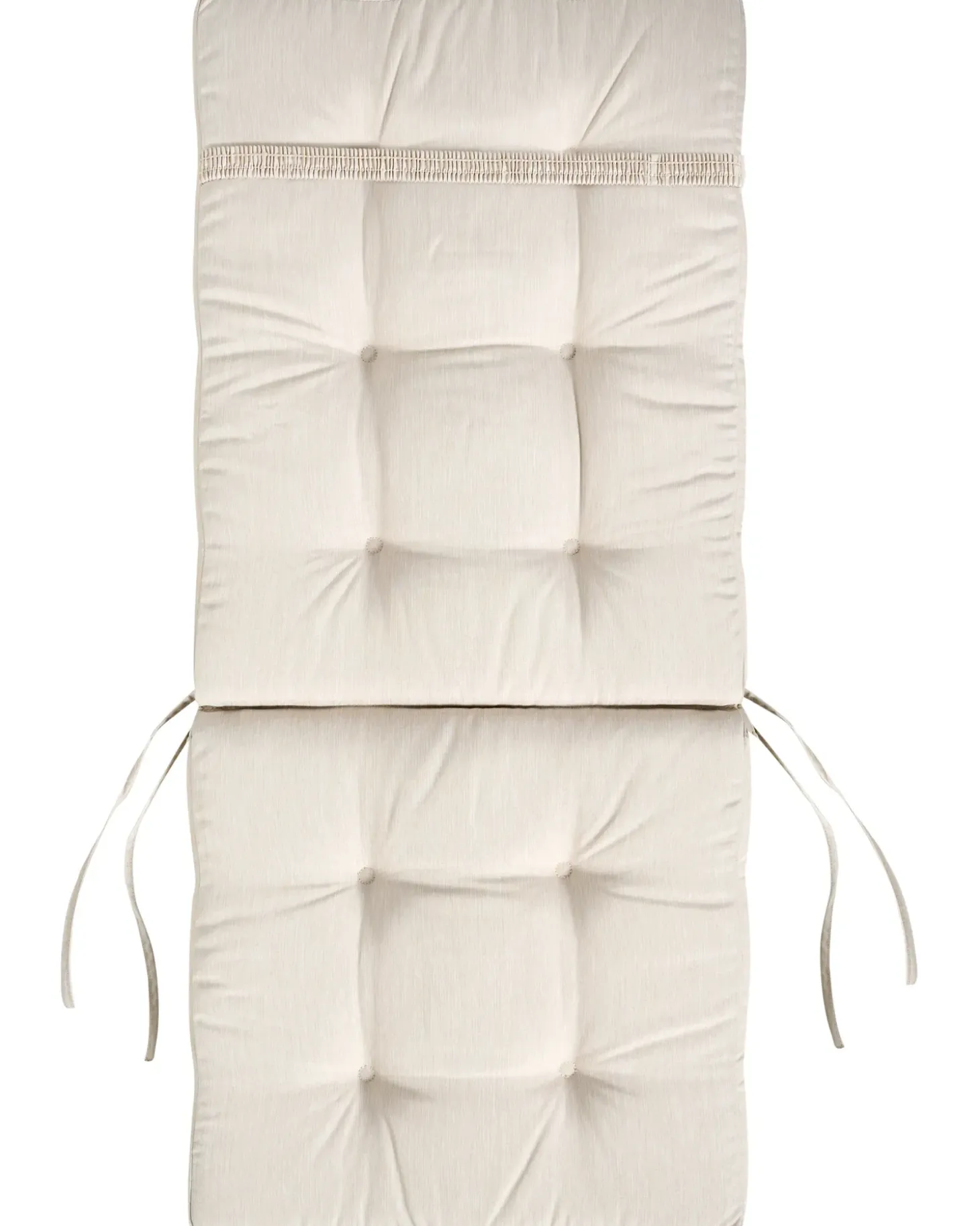 Sæt med 2 stole med puder MAUI PREMIUM Akacietræ Lys Beige