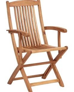 Sæt med 2 stole med puder MAUI PREMIUM Akacietræ Brungrå