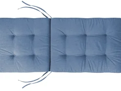 Sæt med 8 stole med puder MAUI PREMIUM Akacietræ Blå