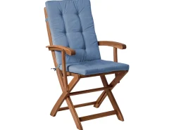 Sæt med 2 stole med puder MAUI PREMIUM Akacietræ Blå