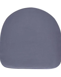 Sæt med 2 stole med puder PALMI Metal Grå