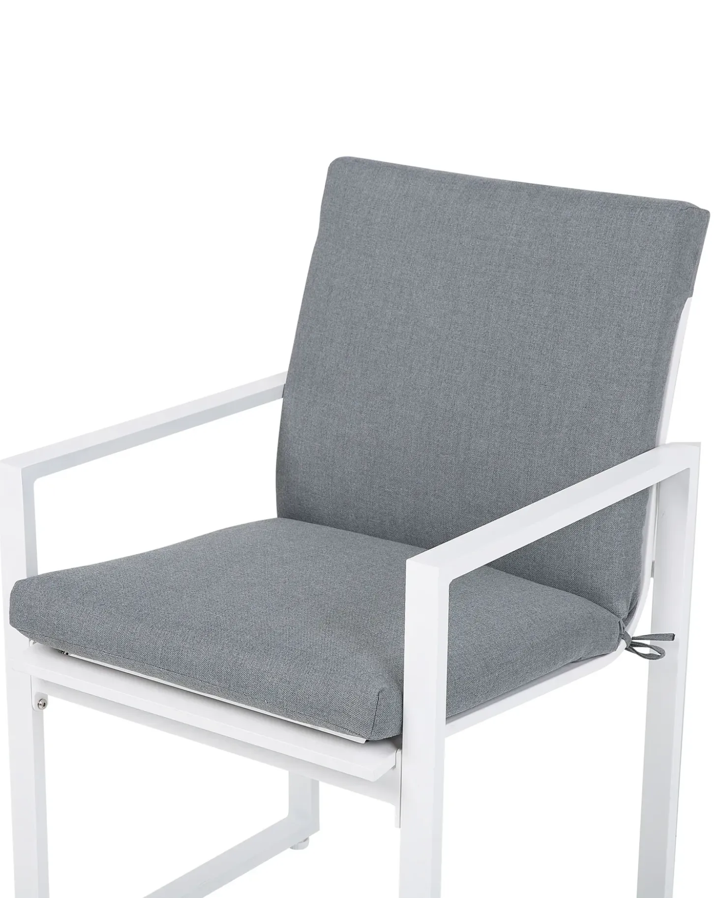 Sæt med 2 stole med puder PANCOLE Grå