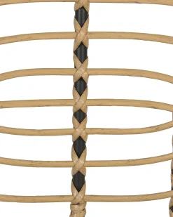 Sæt med 2 stole med puder PRATELLO PE-rattan Naturlig